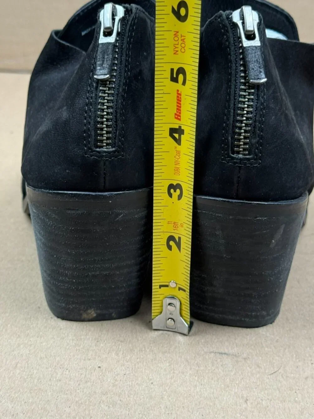 Women's Eileen Fisher Black Suede Leather Ankle Boots Size 8.5